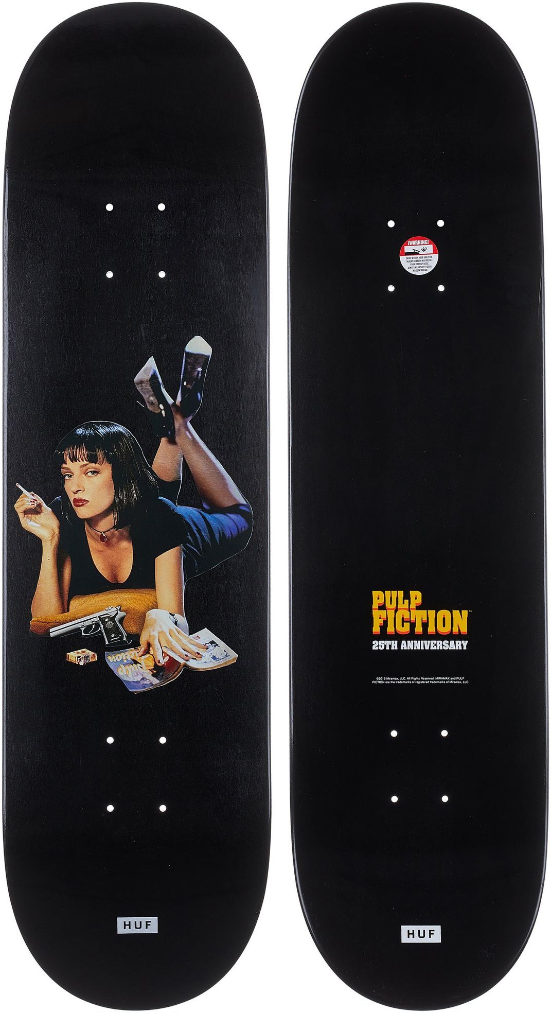 Doska Huf PULP FICTION DECK Black