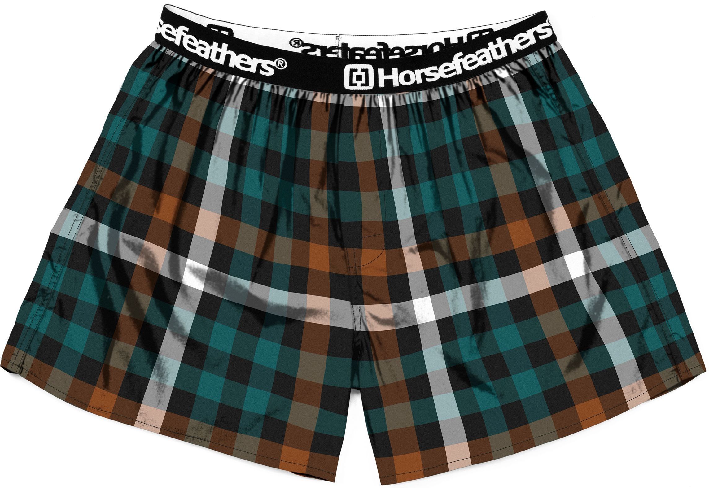 pánske trenírky HORSEFEATHERS CLAY BOXER SHORTS Teal Green