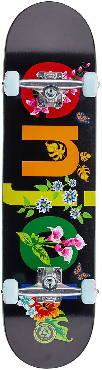 skateboard ENJOI FLOWERS RESIN PREMIUM COMPLETE Black