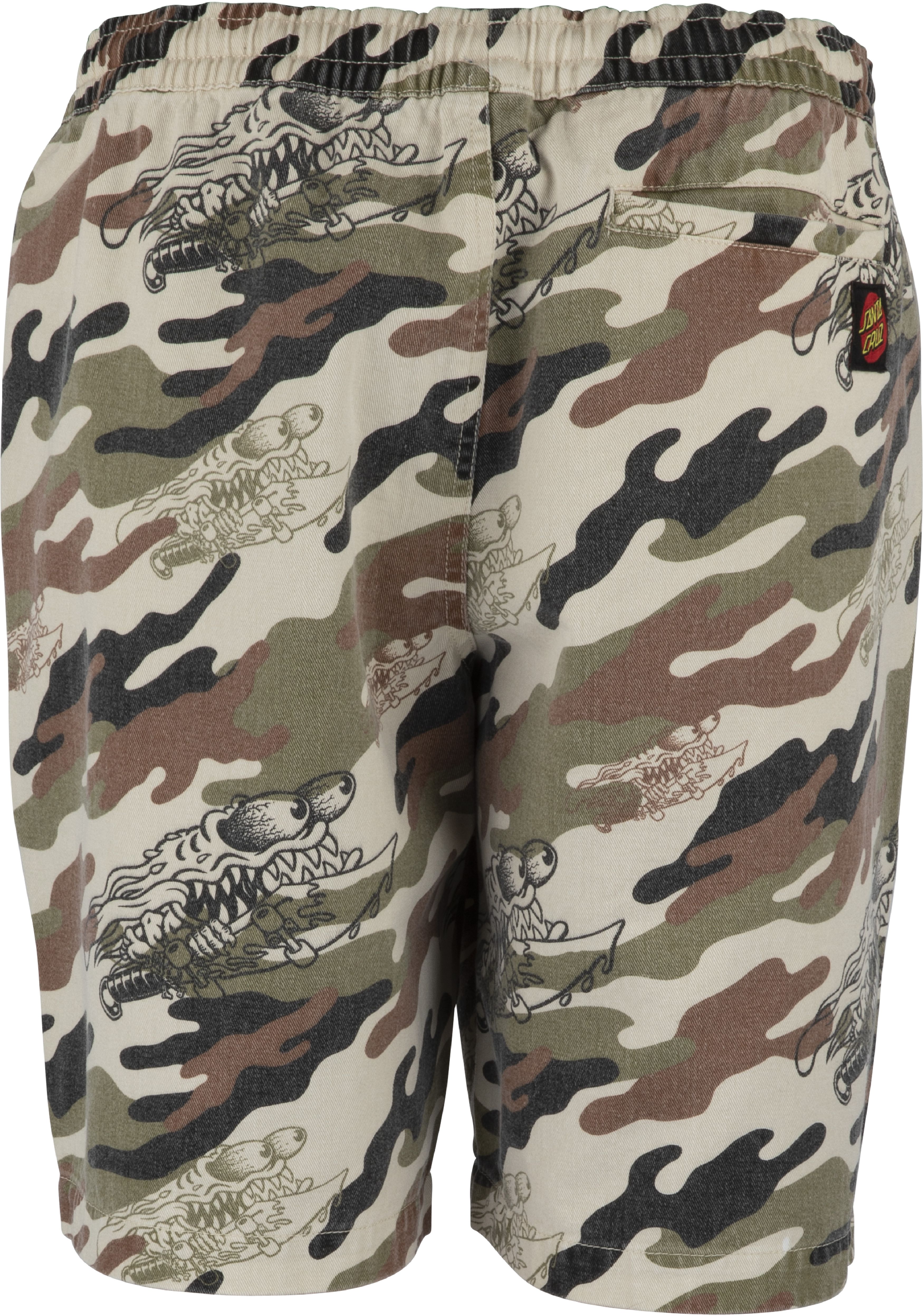 pánske kraťasy SANTA CRUZ LOCAL SHORTS Slasher Camo