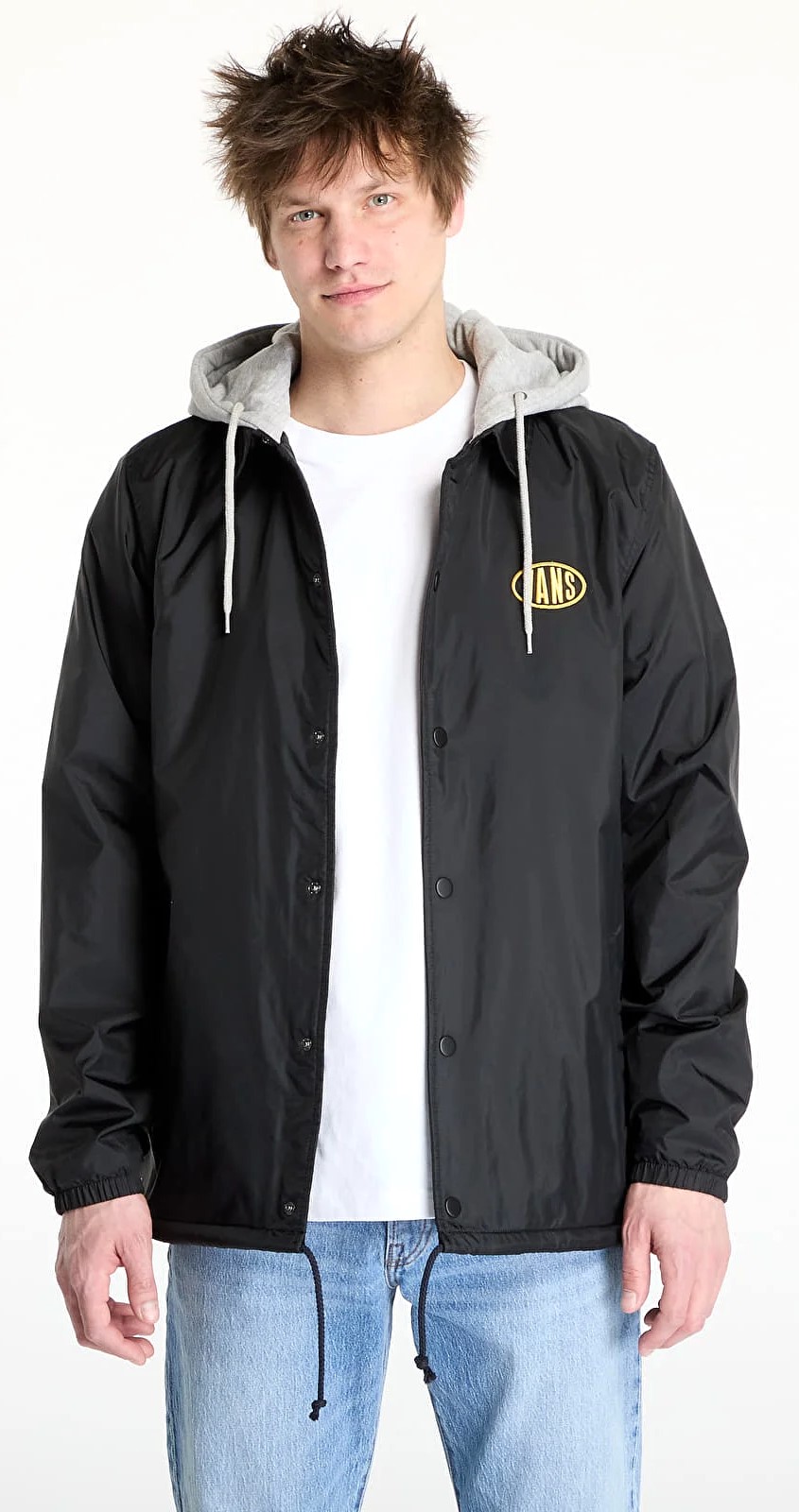 pánska bunda VANS RILEY II COACH JACKET  BLACK