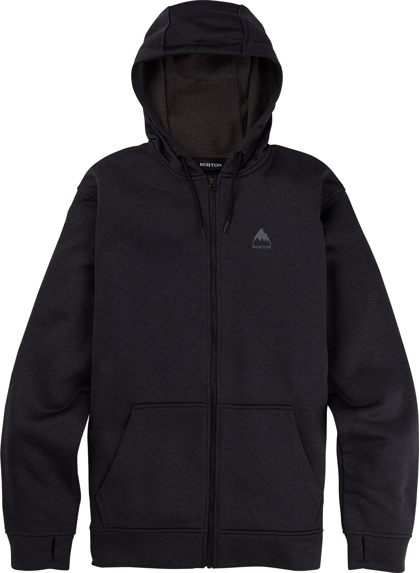 pánska mikina BURTON OAK FZ True Black Heather