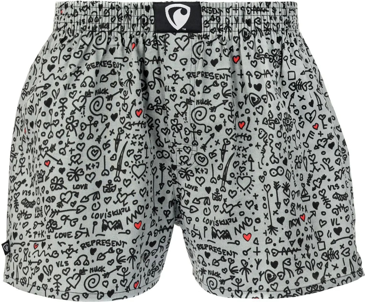 pánske trenírky REPRESENT EXCLUSIVE ALI LOVE GRAFFITTI Black