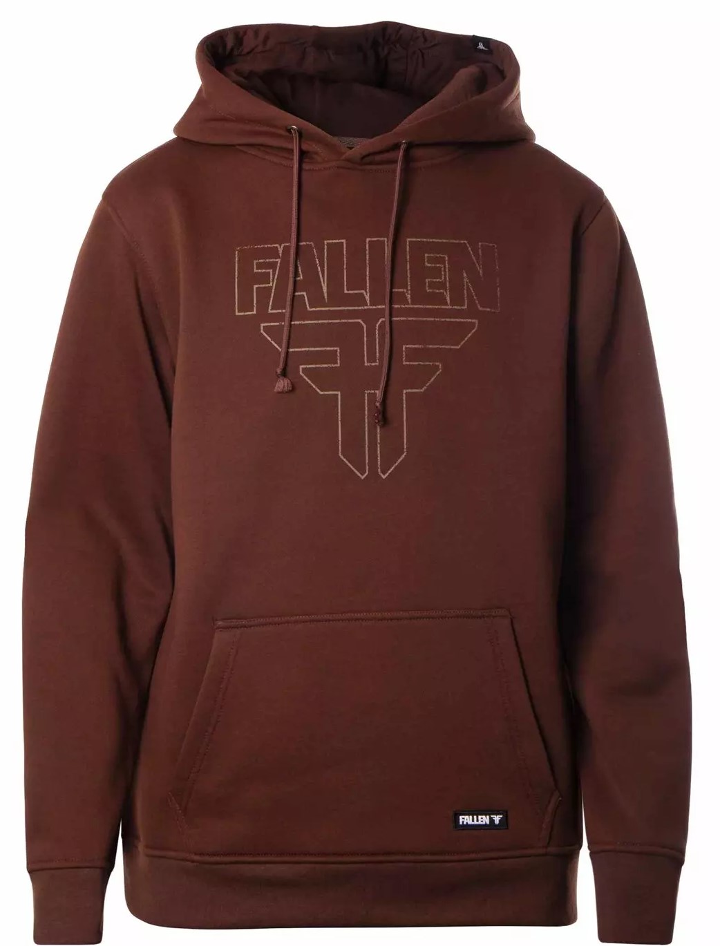 pánska mikina FALLEN INSIGNIA HOODIE BROWN/LIGHT BROWN