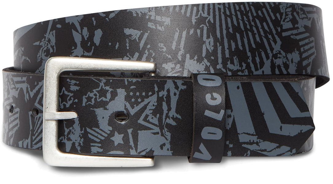 pánsky kožený opasok VOLCOM DARIEN BELT Black