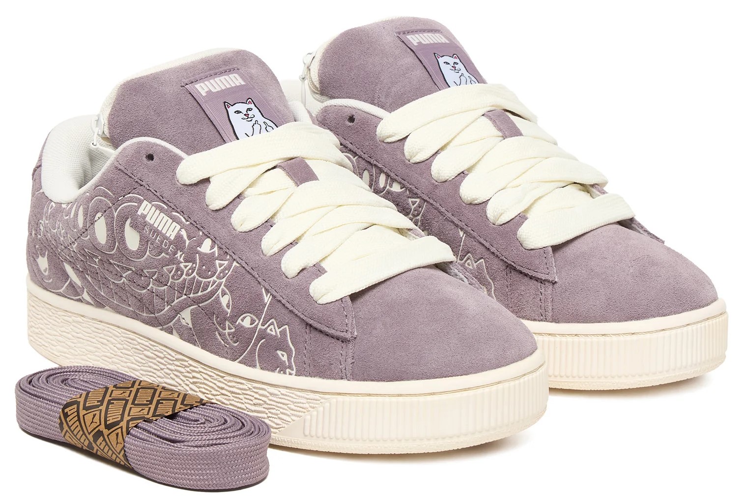topánky RIPNDIP SUEDE XL RIPNDIP PLUM JAM/WARM WHITE