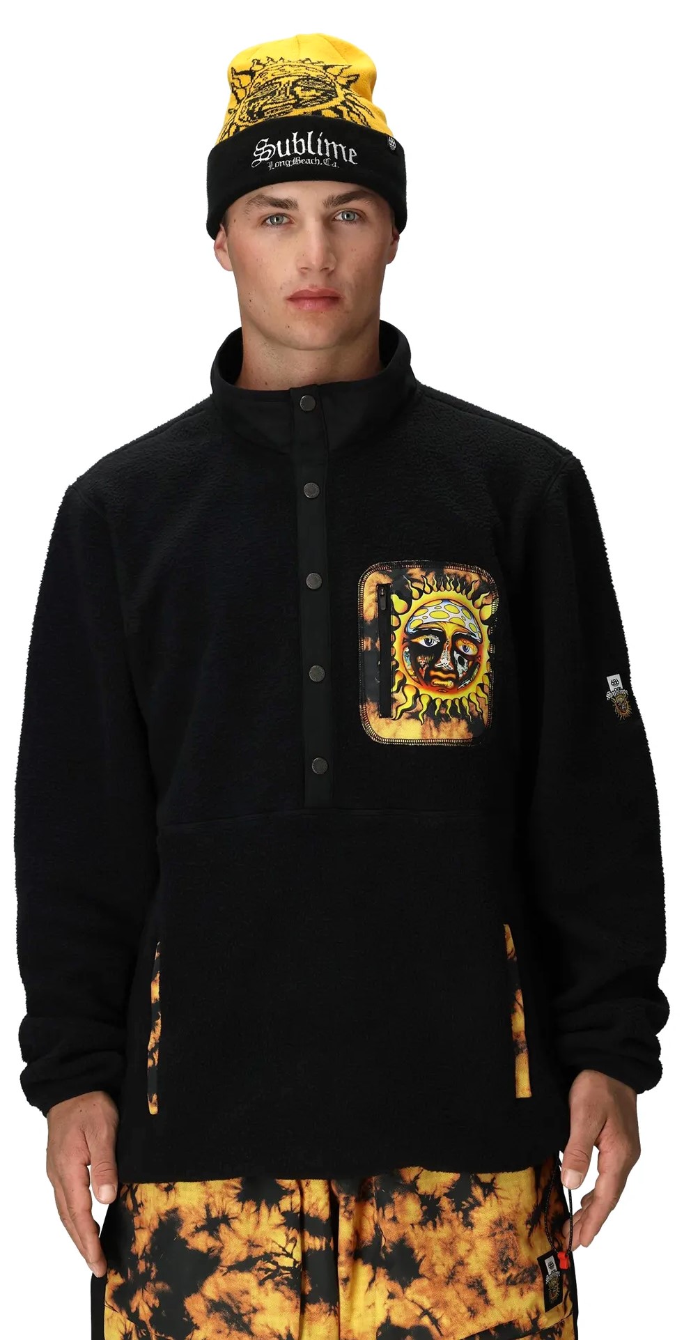 pánska mikina 686 SUBLIME TIOGA FLC PULLOVER SUBLIME BLACK