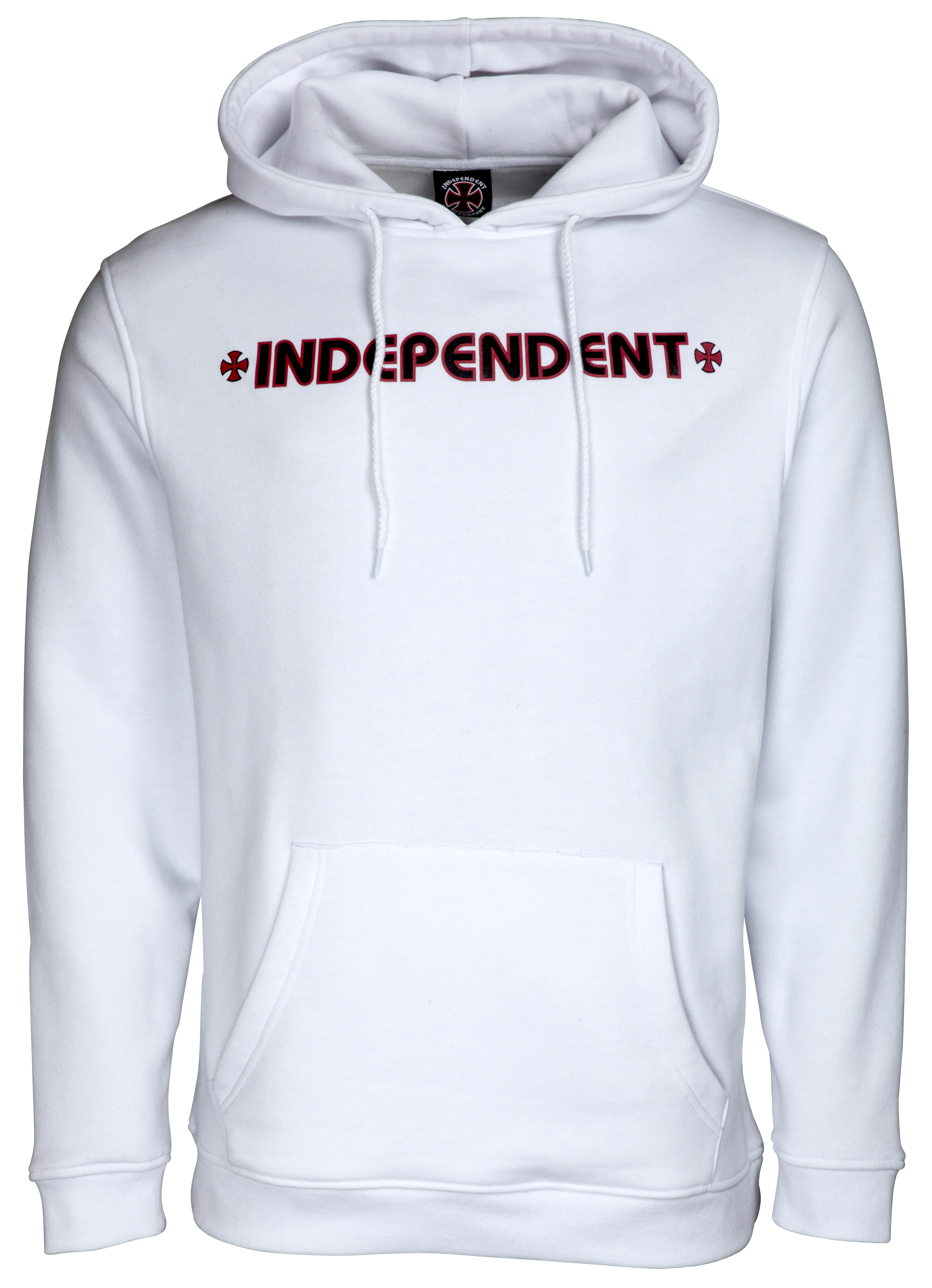 Pánska mikina Independent BAR CROSS HOOD White