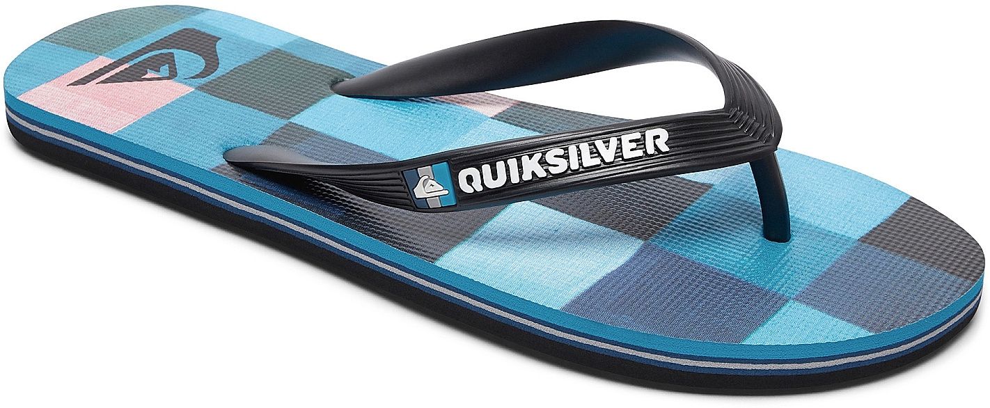 detské žabky QUIKSILVER MOLOKAI RESIN CHECK Y Black/Blue/Red - XKBR