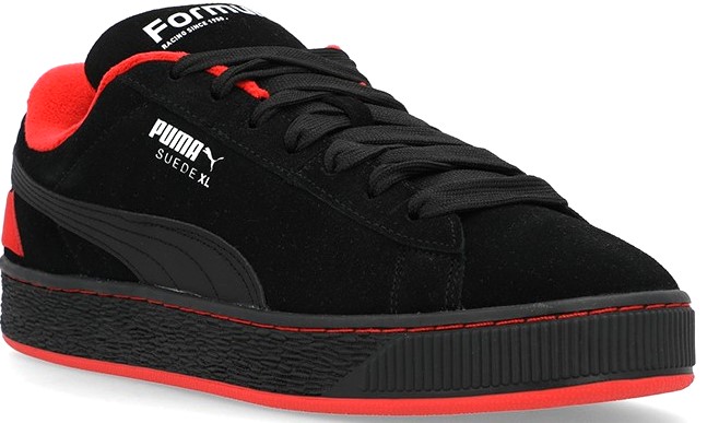 topánky PUMA F1 SUEDE XL 75 YRS  BLACK/POP RED