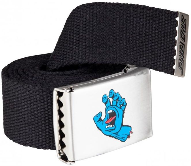 pánsky látkový opasok SANTA CRUZ SCREAMING MINI HAND BELT Black