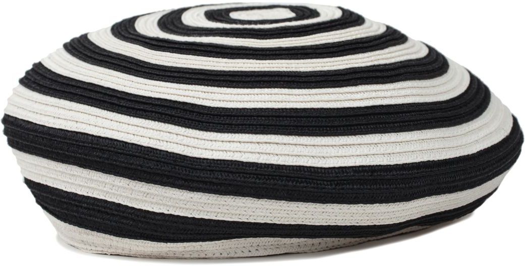 dámska bekovka BRIXTON AUDREY STRAW BERET Black/White