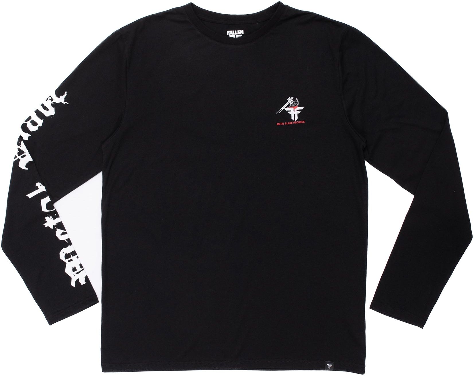 pánske tričko FALLEN (Metal Blade) AXE LS TEE Black/White