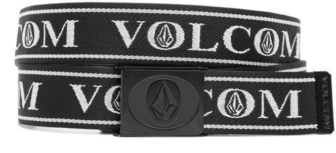 pánsky látkový opasok VOLCOM OH STONE WEB BELT Black