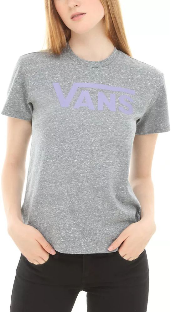 dámske tričko VANS FLYING V CREW TEE Grey Heather