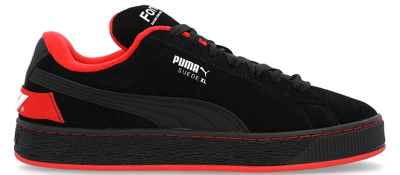 topánky PUMA F1 SUEDE XL 75 YRS  BLACK/POP RED