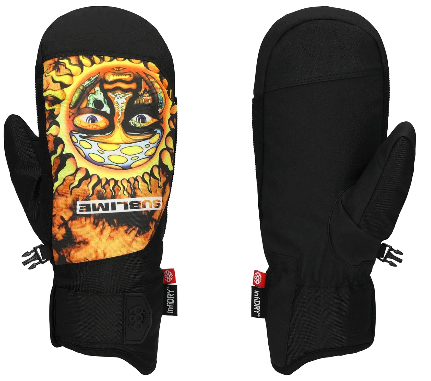 pánske rukavice 686 PRIMER MITT SUBLIME ORANGE TIE DYE