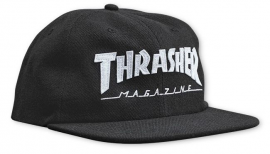 MAGAZINE LOGO FELT SNAPBACK BLACK