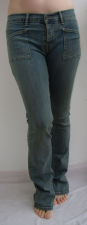 Twin denim pants