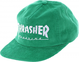 MAGAZINE LOGO CORDUROY SNAPBACK GREEN