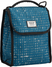 LUNCH SACK Blue Sapphire Ripstop Texture Print