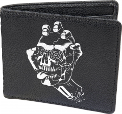 SCREAMING SKULL WALLET Black