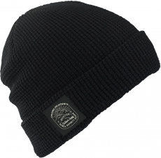 WAFFLE BEANIE TRUE BLACK