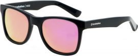 FOSTER SUNGLASSES (gloss black/mirror rose)