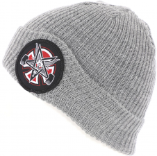(INDEPENDENT) PENTAGRAM CROSS BEANIE Grey